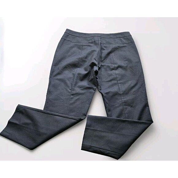 Adrianna Papell Pants Womens 14 Black High Waist Tapered Pockets Stretch Ankle - Picture 13 of 15